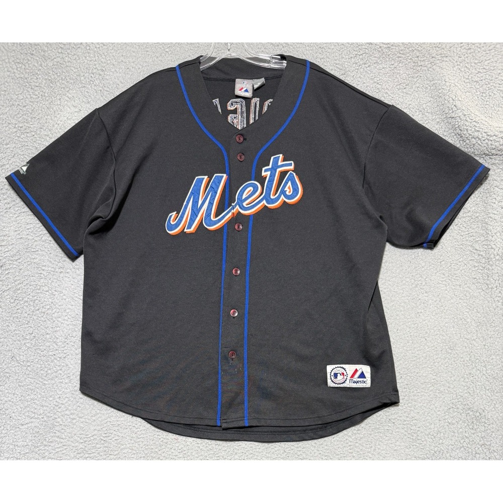 David Wright Mets Authentic Majestic button jersey Size 3XL See Desc ***